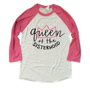 New Declan and Crew Queen Sisterhood Mama 3/4 t-shirt Size XS